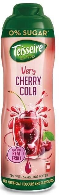 Sīrups TEISSEIRE Cherry Cola, bez cukura, 0.6l